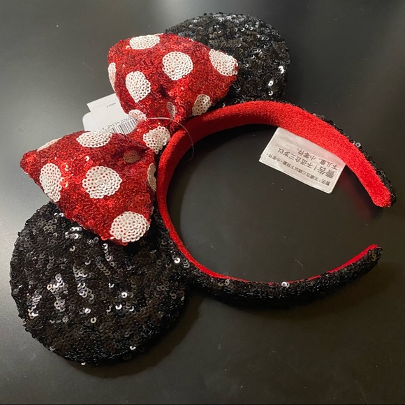 Disney Sequined Polka Dot Minnie Mouse Ears - Picture 4 of 8